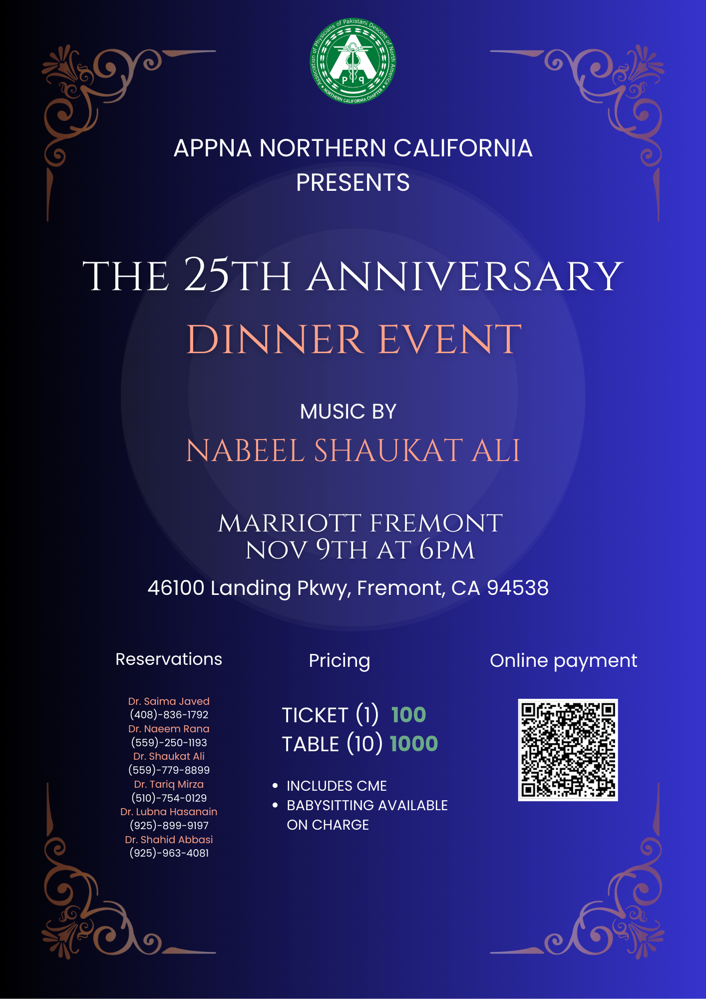 Flyer for annual APPNA event