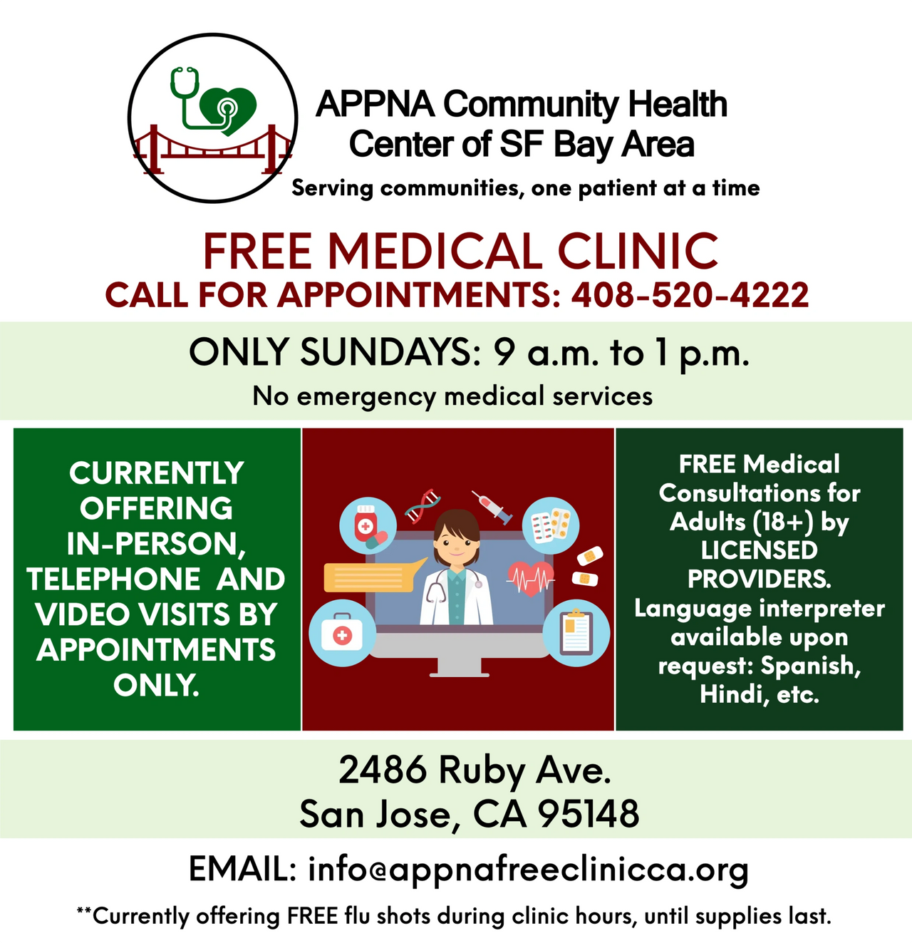 Free Health Clinic Flyer